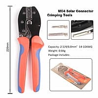 Solar MC4 Crimping Tool for 2.5/4/6mm² Solar MC4 Connector and PV Cable Installation Solar MC4 Crimping Tool for 2.5/4/6mm² Solar MC4 Connector and PV Cable Installation