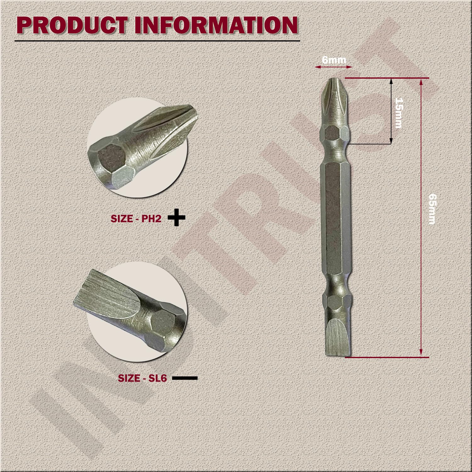 PH2 Bits Screwdriver Plus and Minus Bit ( Pack of 1) PH2 Bits Screwdriver Plus and Minus Bit ( Pack of 1)