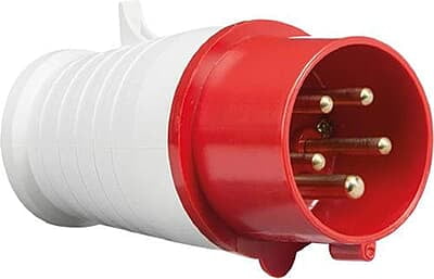5 Pin, 32A, Industrial Socket With Plug IP44 Waterproof (Plug & straight Socket set)