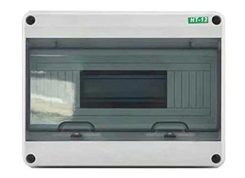 Weatherproof 12-Way MCB Box with Clear Cover (12-Pole)