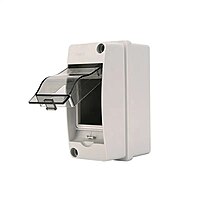 Weatherproof 2-Way MCB Box with Clear Cover (2-Pole)