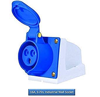 16A Industrial wall mount type socket - 3 Pin