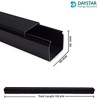 45mm X45mm X100cm PVC Black Cable Ducts/Trays 45mm X45mm X100cm PVC Black Cable Ducts/Trays