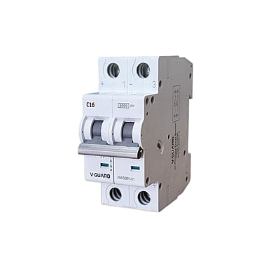 DC MCB, 16 Amp, 2 Pole suitable for Solar Application