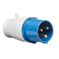 3 Pin/16A Industrial Plug & Socket steel sheet enclosures(without MCB) with plug and socket