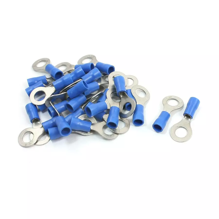 1.5-CRIMPING TYPE INSULATED COPPER RING TYPE TERMINAL ENDS-HRI-7063(PACK OF 10)- 1.5-CRIMPING TYPE INSULATED COPPER RING TYPE TERMINAL ENDS-HRI-7063(PACK OF 10)-
