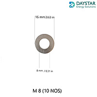 M8 - SS Flat Washer (10 Nos) M8 - SS Flat Washer (10 Nos)