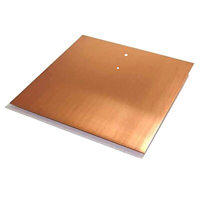 Pure Copper Earth Plate (300mm x 300mm x 3mm)