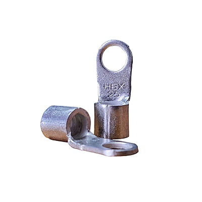 Ring Type Copper Cable Lugs with 8mm Stud Hole -Non Insulated 25 sq mm (10 nos)