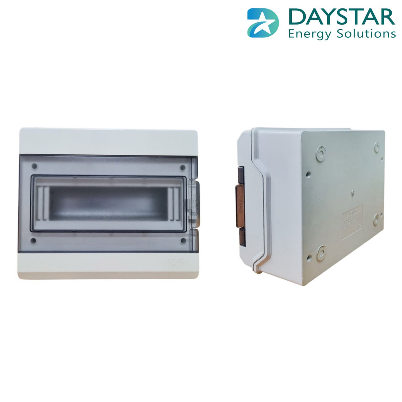Type 2 - Weatherproof 12-Way MCB Box with Clear PVC Enclosure and Open-Type Cover for Power Distribution  (27cm x9cm x21cm)