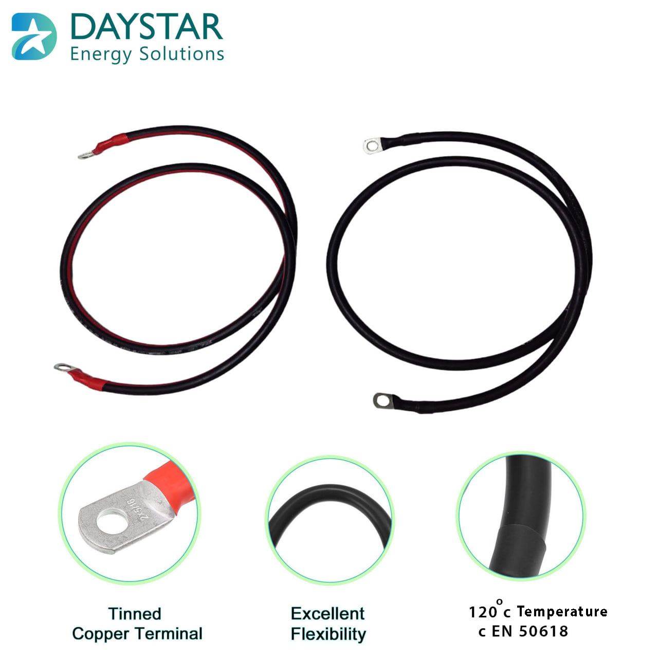 16 sq.mm Red and Black UV Battery DC Cables 16 sq.mm Red and Black UV Battery DC Cables