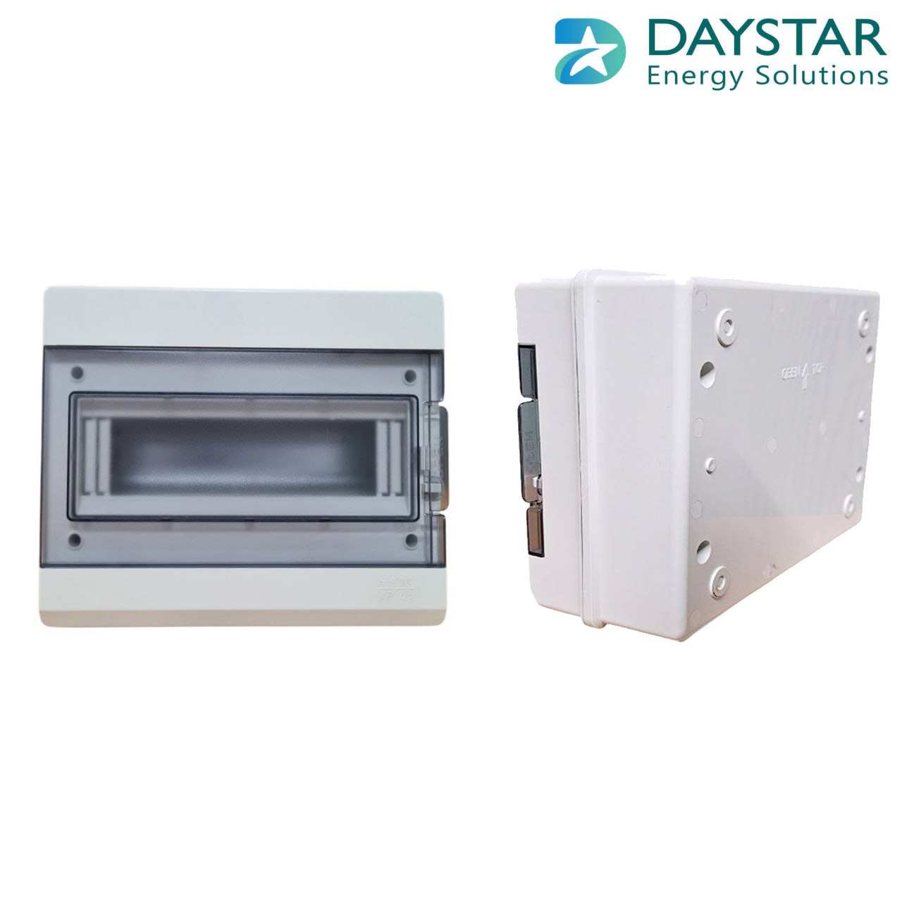 Type 2 - Weatherproof 5-Way MCB Box with Clear PVC Enclosure and Open-Type Cover for Power Distribution  (14cm x9cm x16cm)
