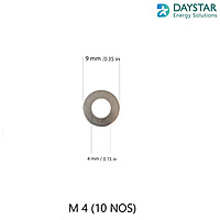 M4 - SS Flat Washer (10 Nos) M4 - SS Flat Washer (10 Nos)