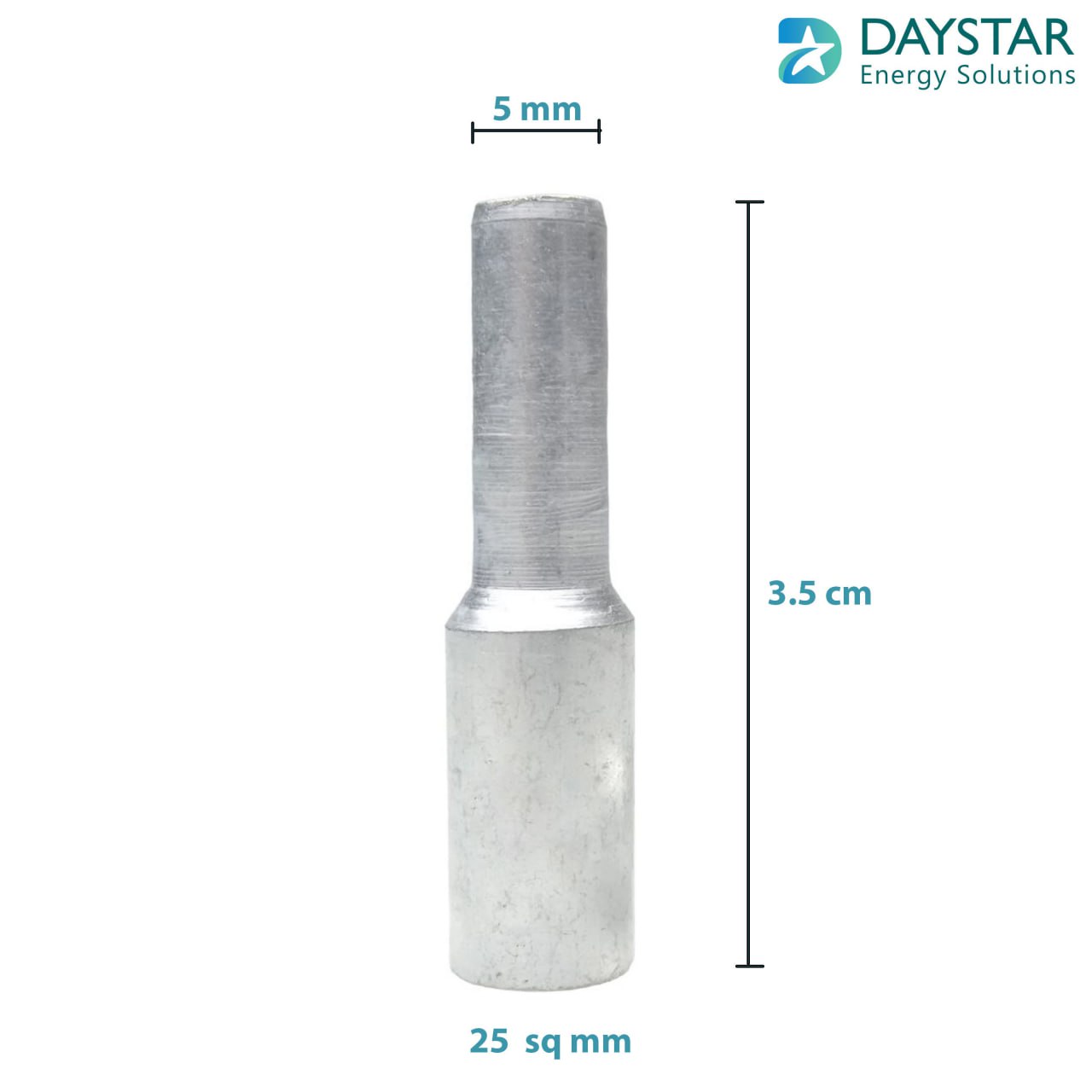 25sq.mm Aluminium crimping pin type (Bottle) Lugs - 1 Nos 25sq.mm Aluminium crimping pin type (Bottle) Lugs - 1 Nos