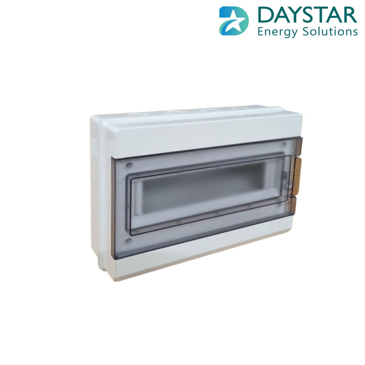 Type 2 - Weatherproof 12-Way MCB Box with Clear PVC Enclosure and Open-Type Cover for Power Distribution  (27cm x9cm x21cm)