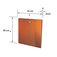 Pure Copper Earth Plate (300mm x 300mm x 3mm) Pure Copper Earth Plate (300mm x 300mm x 3mm)