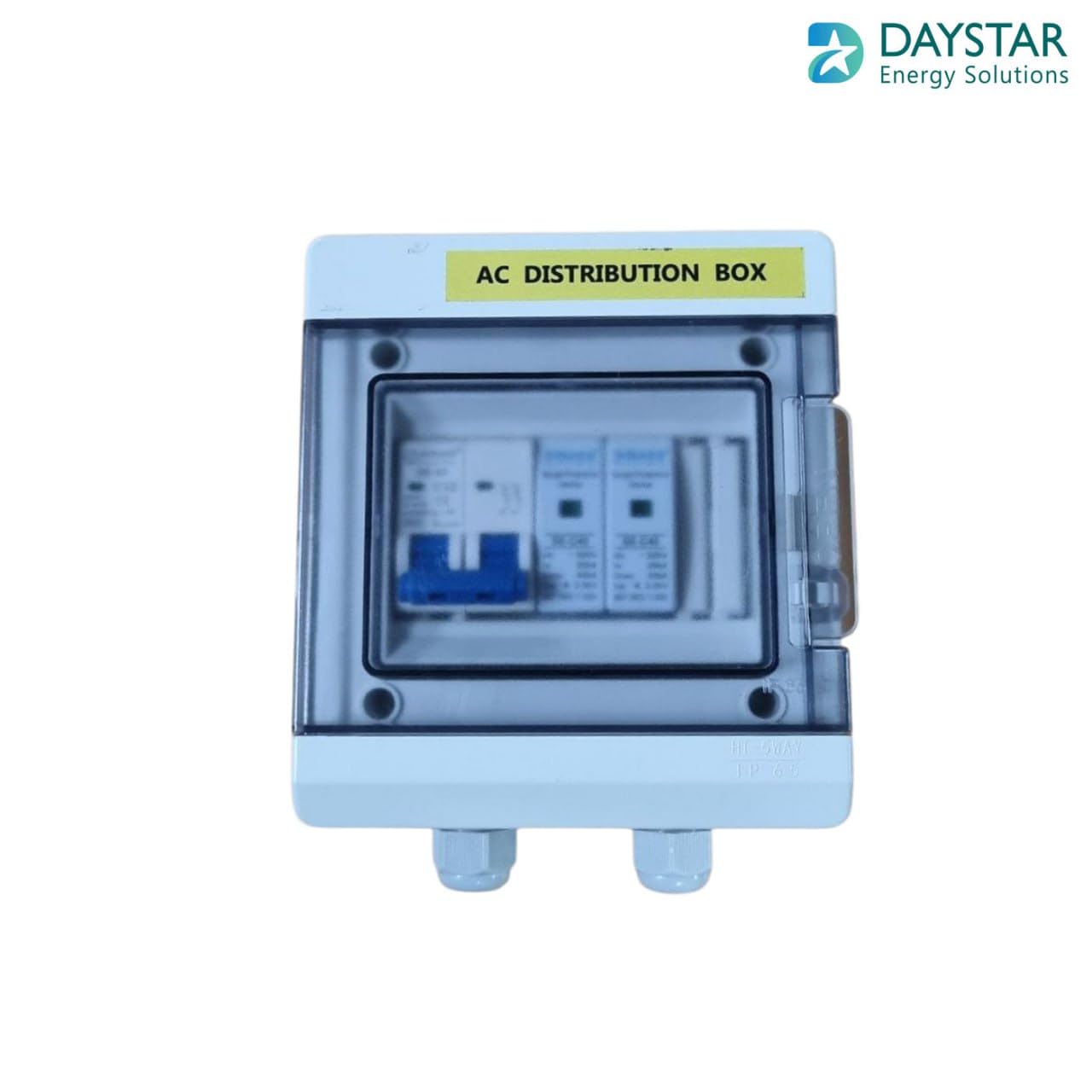 WaterShield IP66 ACDB Single Phase Inbuilt AC MCB 32A, AC SPD 320V WaterShield IP66 ACDB Single Phase Inbuilt AC MCB 32A, AC SPD 320V