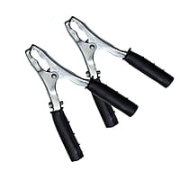 Heavy Duty Crocodile Battery Clamp Jumper Cable Clamp (100 AMP) Set of 2 Pieces (Black) Heavy Duty Crocodile Battery Clamp Jumper Cable Clamp (100 AMP) Set of 2 Pieces (Black)