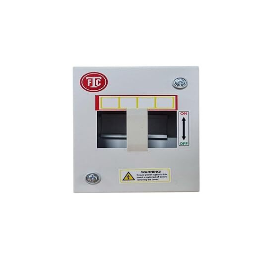 4-Way Metal MCB Box (FTC) | Rust Proof | with Inbuilt Din Rail 4-Way Metal MCB Box (FTC) | Rust Proof | with Inbuilt Din Rail