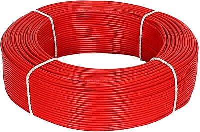 10 sq.mm DC Cable (Black with Red Stripe)