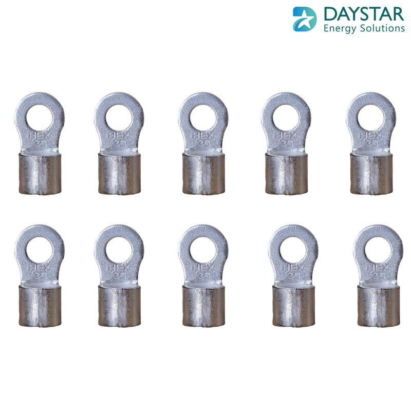 50 sq.mm Ring Type Copper Cable Lugs-Non Insulated (10 nos) 50 sq.mm Ring Type Copper Cable Lugs-Non Insulated (10 nos)