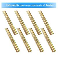 2-Piece DIN Mounting Rails – 35mm Slotted Iron Rails for Terminal Blocks, Relays & Contactors | Industrial Electrical Panel Accessories | 50 Centimeter | Pack Of 2 2-Piece DIN Mounting Rails – 35mm Slotted Iron Rails for Terminal Blocks, Relays & Contactors | Industrial Electrical Panel Accessories | 50 Centimeter | Pack Of 2