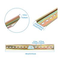 2-Piece DIN Mounting Rails – 35mm Slotted Iron Rails for Terminal Blocks, Relays & Contactors | Industrial Electrical Panel Accessories | 50 Centimeter | Pack Of 2 2-Piece DIN Mounting Rails – 35mm Slotted Iron Rails for Terminal Blocks, Relays & Contactors | Industrial Electrical Panel Accessories | 50 Centimeter | Pack Of 2
