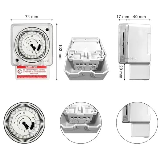 FM/1 QT Quartz Analog Daily Timer Switch, 240V Programmable Dial FM/1 QT Quartz Analog Daily Timer Switch, 240V Programmable Dial
