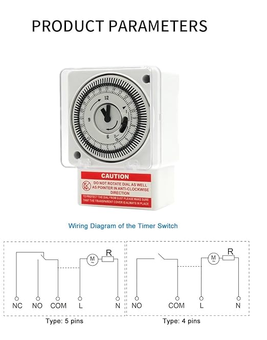 FM/1 QT Quartz Analog Daily Timer Switch, 240V Programmable Dial FM/1 QT Quartz Analog Daily Timer Switch, 240V Programmable Dial