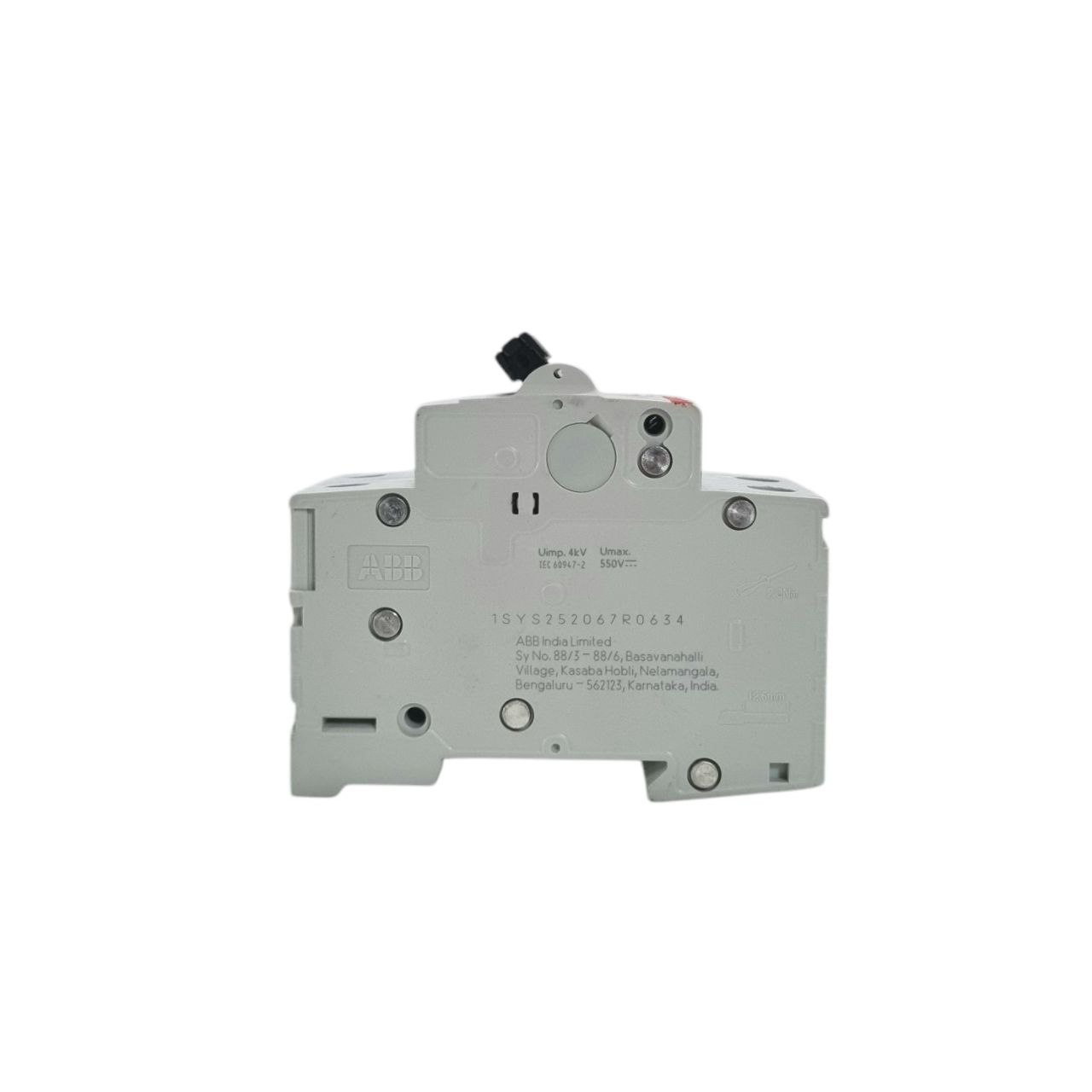ABB  63A 2-Pole DC MCB – 500V Solar Application