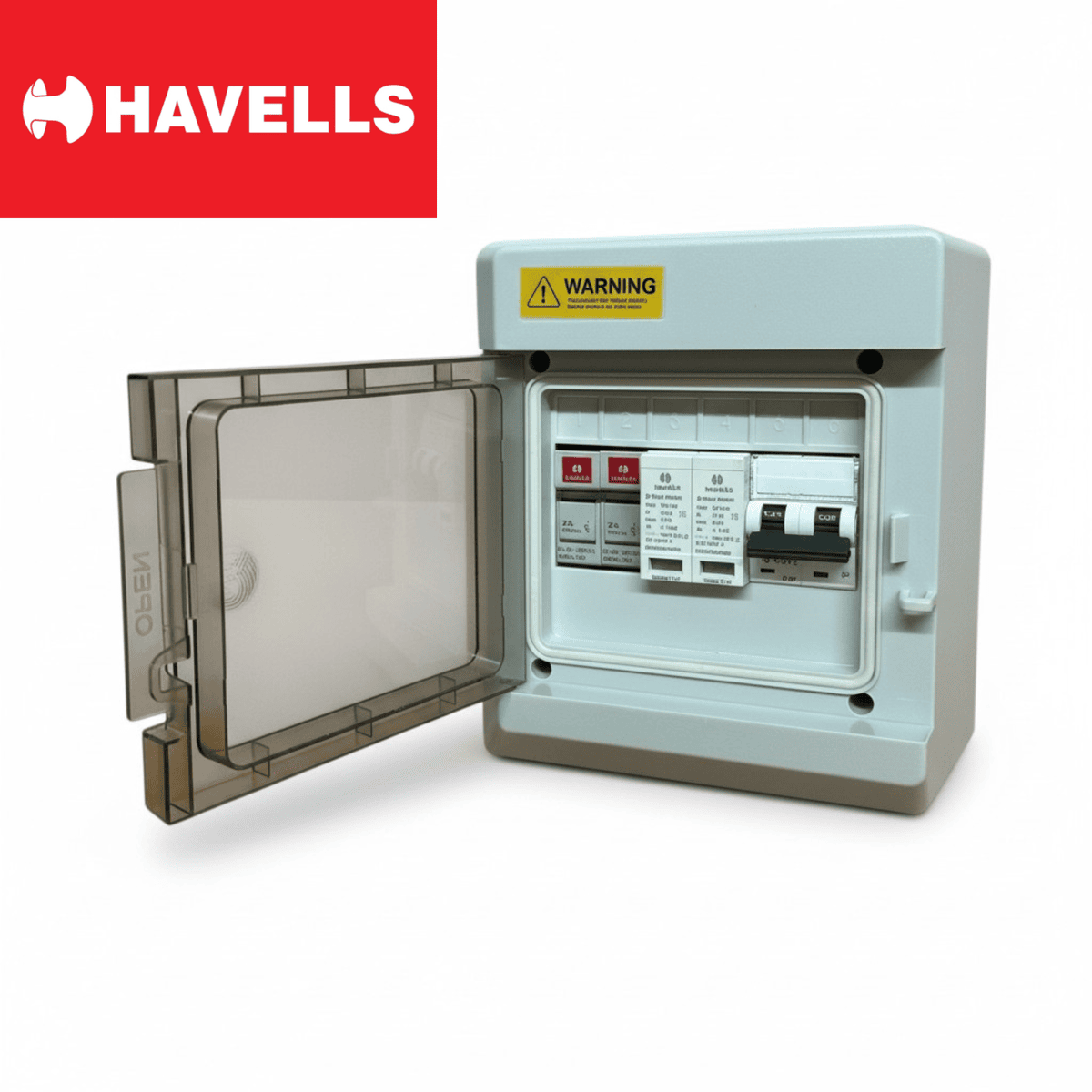 Havells DCDB Premium IP66 Waterproof – 32A MCB,600V SPD & 2 Fuse ...