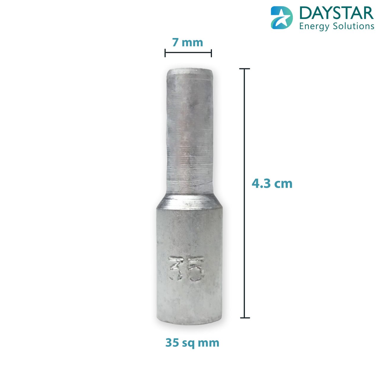35sq.mm Aluminium crimping pin type lugs - 1 Nos 35sq.mm Aluminium crimping pin type lugs - 1 Nos