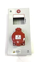 5 Pin, 32A, Industrial Plug & Socket steel sheet enclosures(without MCB) with plug and socket 5 Pin, 32A, Industrial Plug & Socket steel sheet enclosures(without MCB) with plug and socket