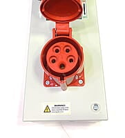 5 Pin, 32A, Industrial Plug & Socket steel sheet enclosures(without MCB) with plug and socket 5 Pin, 32A, Industrial Plug & Socket steel sheet enclosures(without MCB) with plug and socket