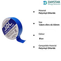 Jindal Quality Tape  PVC Electrical Insulation Tape-Colored Pack of 10 Pieces (Blue, 10)