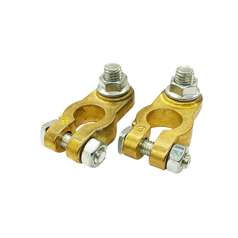 Brass Battery Terminal Connectors, Top Post Battery Terminals Clamp Set for Marine Car Boat RV Vehicles (pack of 4)) Brass Battery Terminal Connectors, Top Post Battery Terminals Clamp Set for Marine Car Boat RV Vehicles (pack of 4))
