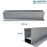 Aluminium Channel Mono Rail for mounting Solar Panel on Rooftop