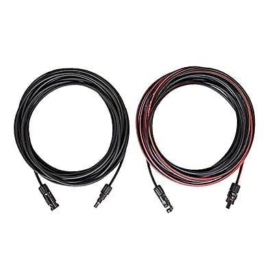 Solar DC Cable 6 sq.mm with Crimped MC4 Connectors (Red and Black)