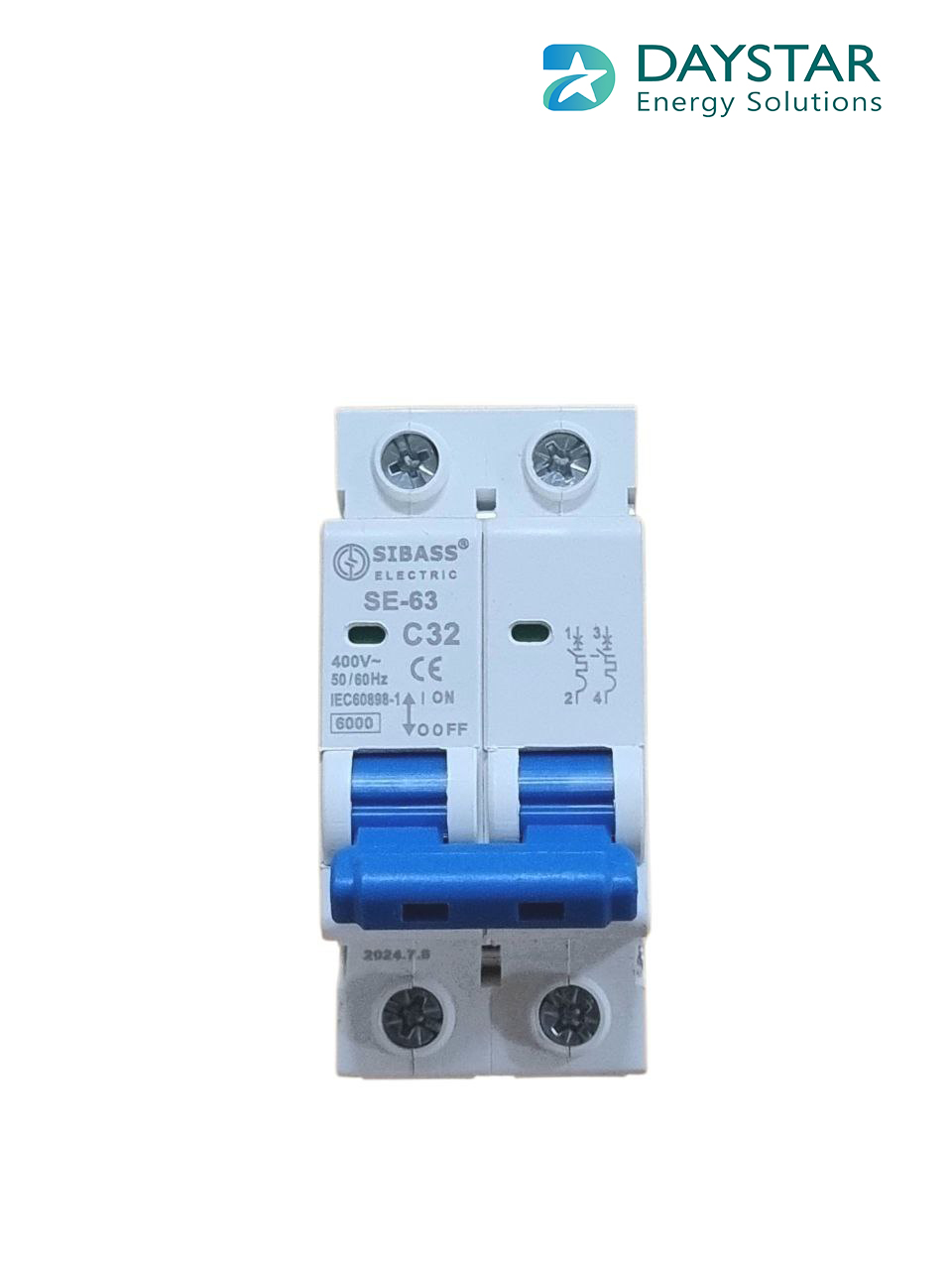 Sibass 32A 2-Pole AC MCB