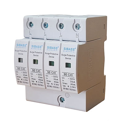 AC SPD 3 Phase 4 Pole 320V Surge Protective Device