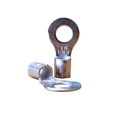 Ring Type Copper Cable Lugs with 8mm Stud Hole -Non Insulated 16 sq mm (10 nos)