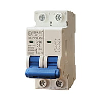 DC MCB 2 Pole 16 amp 500V (MCB Only) DC MCB 2 Pole 16 amp 500V (MCB Only)