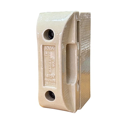 100 AMP Kitkat Fuse Porcelain Brass