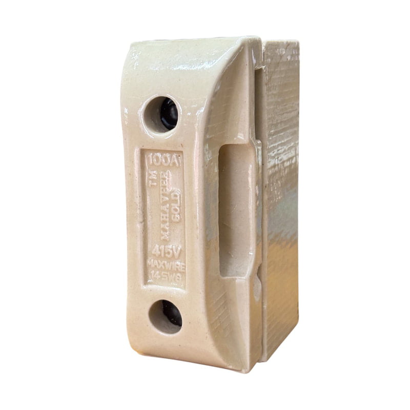 100 AMP Kitkat Fuse Porcelain Brass 100 AMP Kitkat Fuse Porcelain Brass
