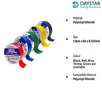 Jindal Quality Tape PVC Electrical Insulation Tape-Colored Pack of 10 Pieces (Multi, 10) Jindal Quality Tape PVC Electrical Insulation Tape-Colored Pack of 10 Pieces (Multi, 10)