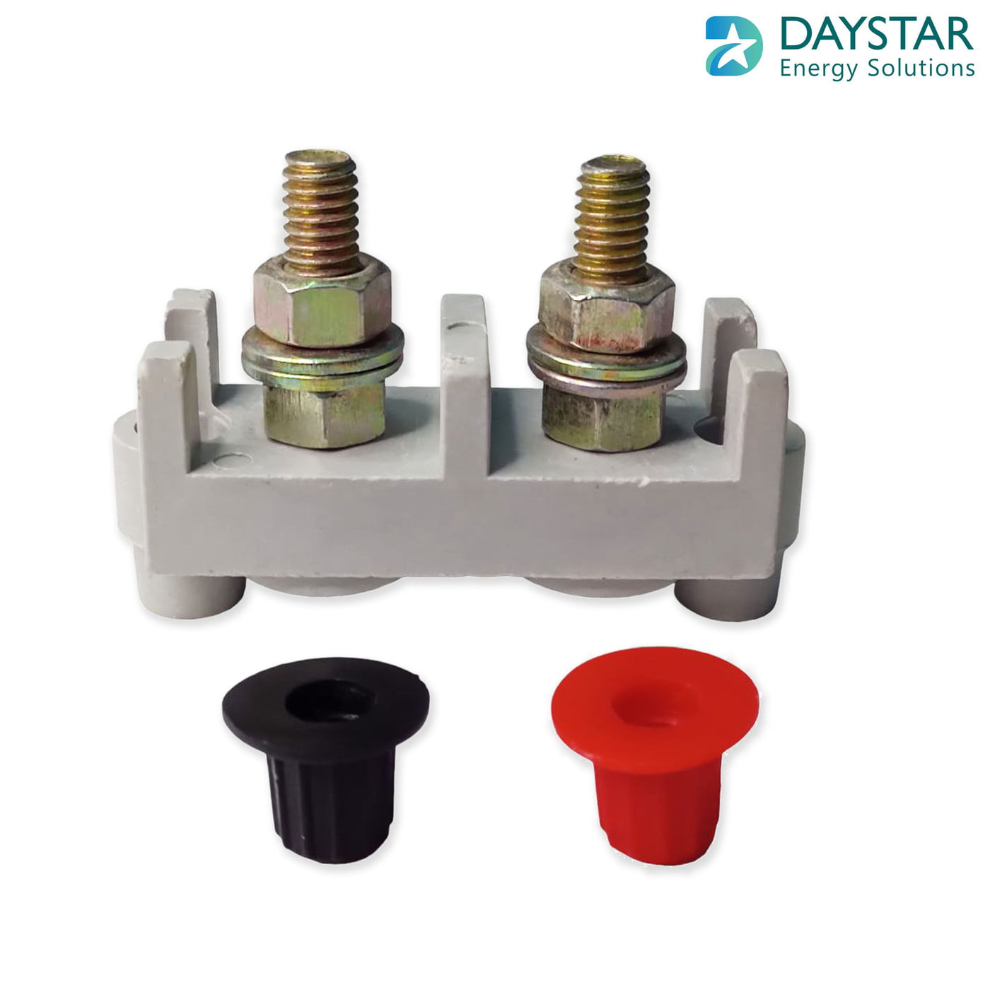 Standard Connection 63 Amp 2 Pole Grey Standard Connection Plate with Red & Black Cap|DP-63