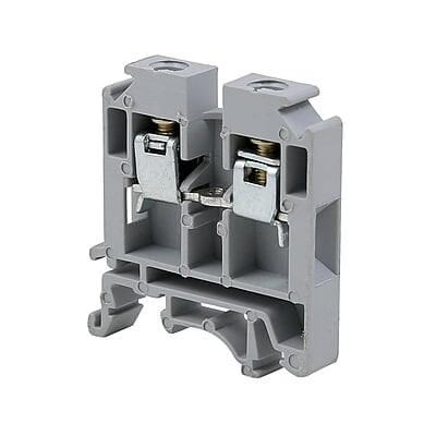 TERMINAL BLOCK POLYMIDE for 10sqmm  - FTS10P GREY WITH END PLATE