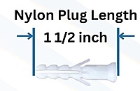 Nylon Plug 1.1/2 inch (10-nos) Nylon Plug 1.1/2 inch (10-nos)