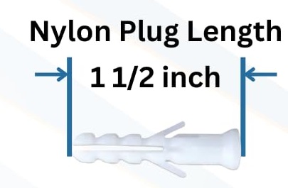 Nylon Plug 1.1/2 inch (10-nos) Nylon Plug 1.1/2 inch (10-nos)