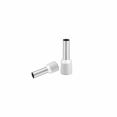 Insulated Cord Pin End Terminal White (10 nos)